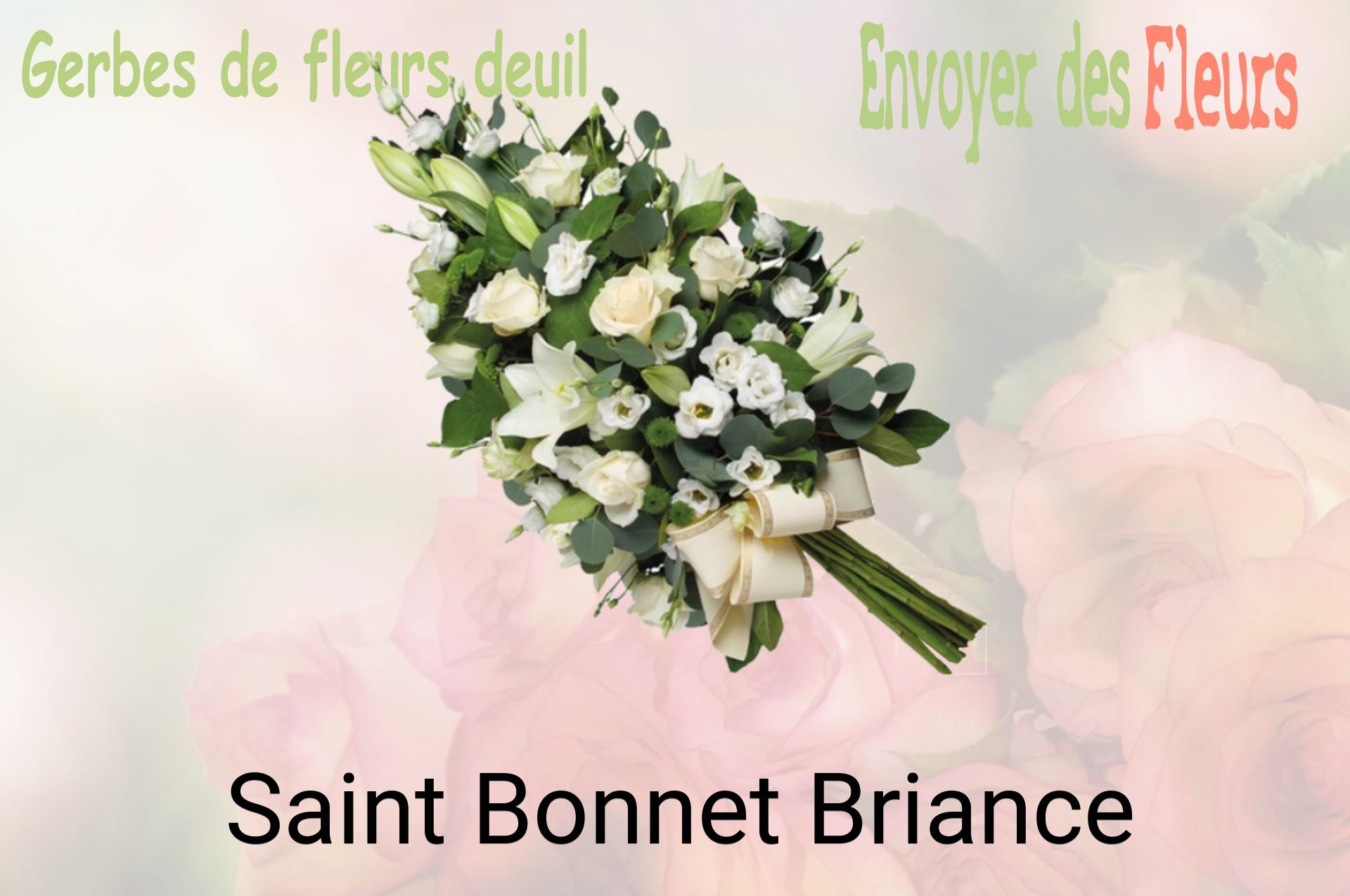 Gerbe de fleurs de deuil livrée à Saint-Bonnet-Briance